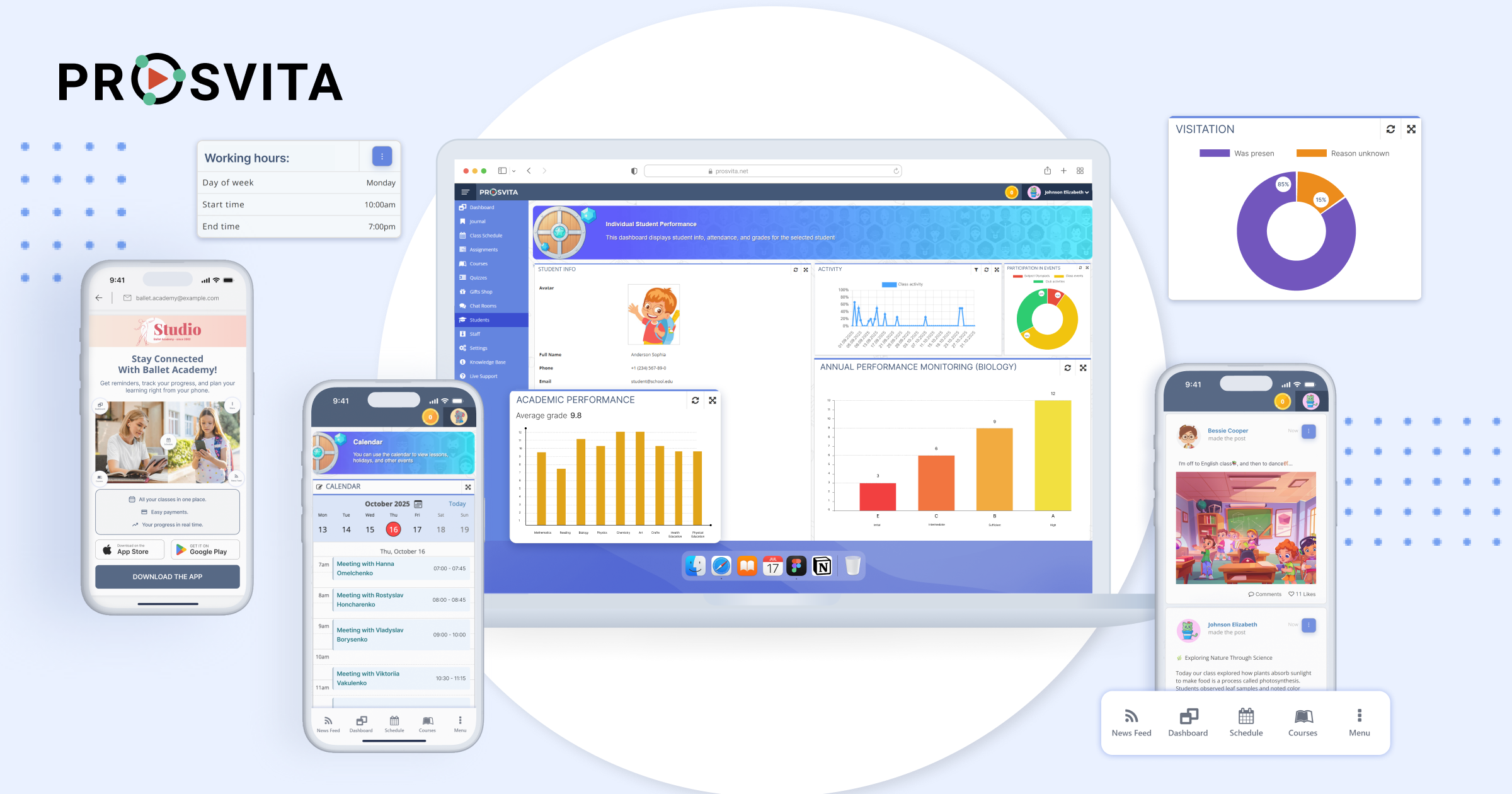 Prosvita 3.41: Clearer Achievements, 1-on-1 Scheduling, Streamlined Payments, and White Label Apps.