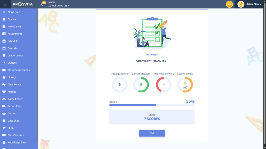 Decimal grading support