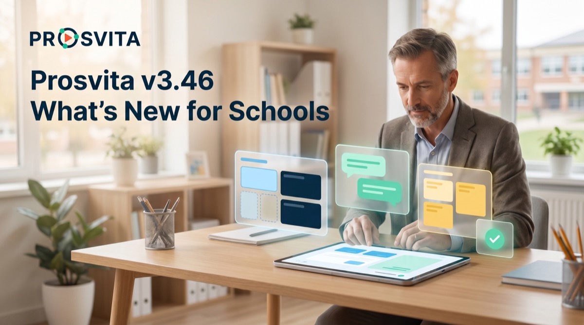 Prosvita v3.46: new capabilities for schools