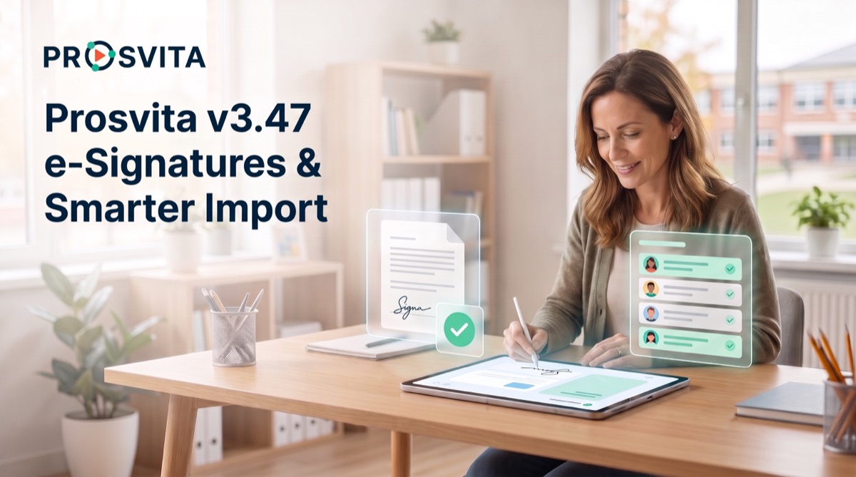 Prosvita v3.47: e-Signatures for program agreements and smarter student import