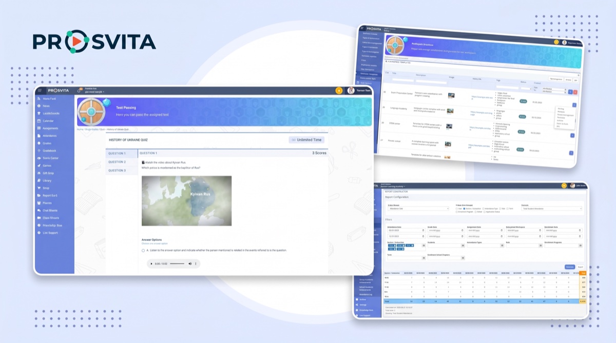 Просвіта v3.45: Мультимедійні тести, Конструктор звітів і шаблони для запуску шкіл