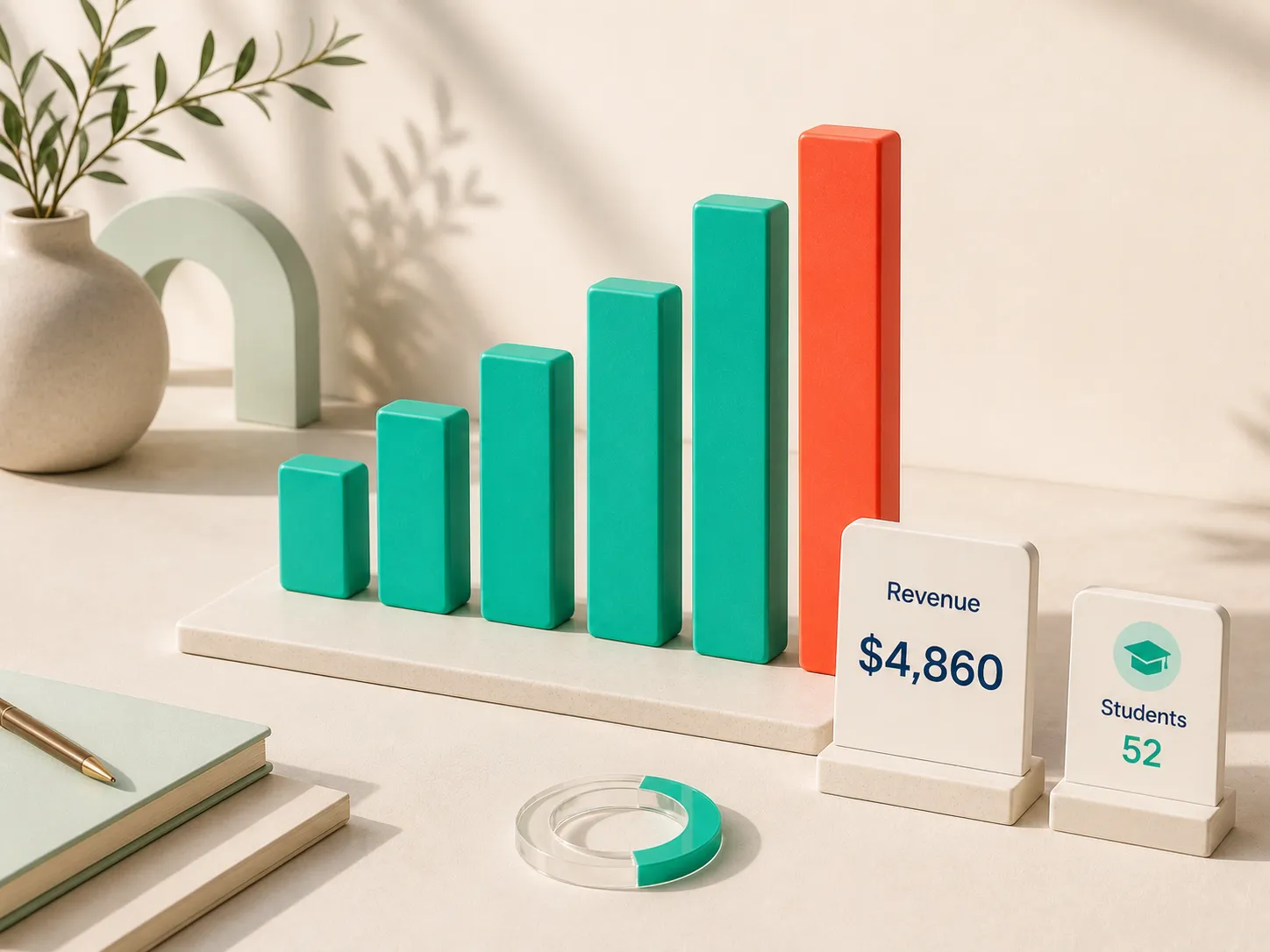A Prosvita overview of revenue, students and tutor workload