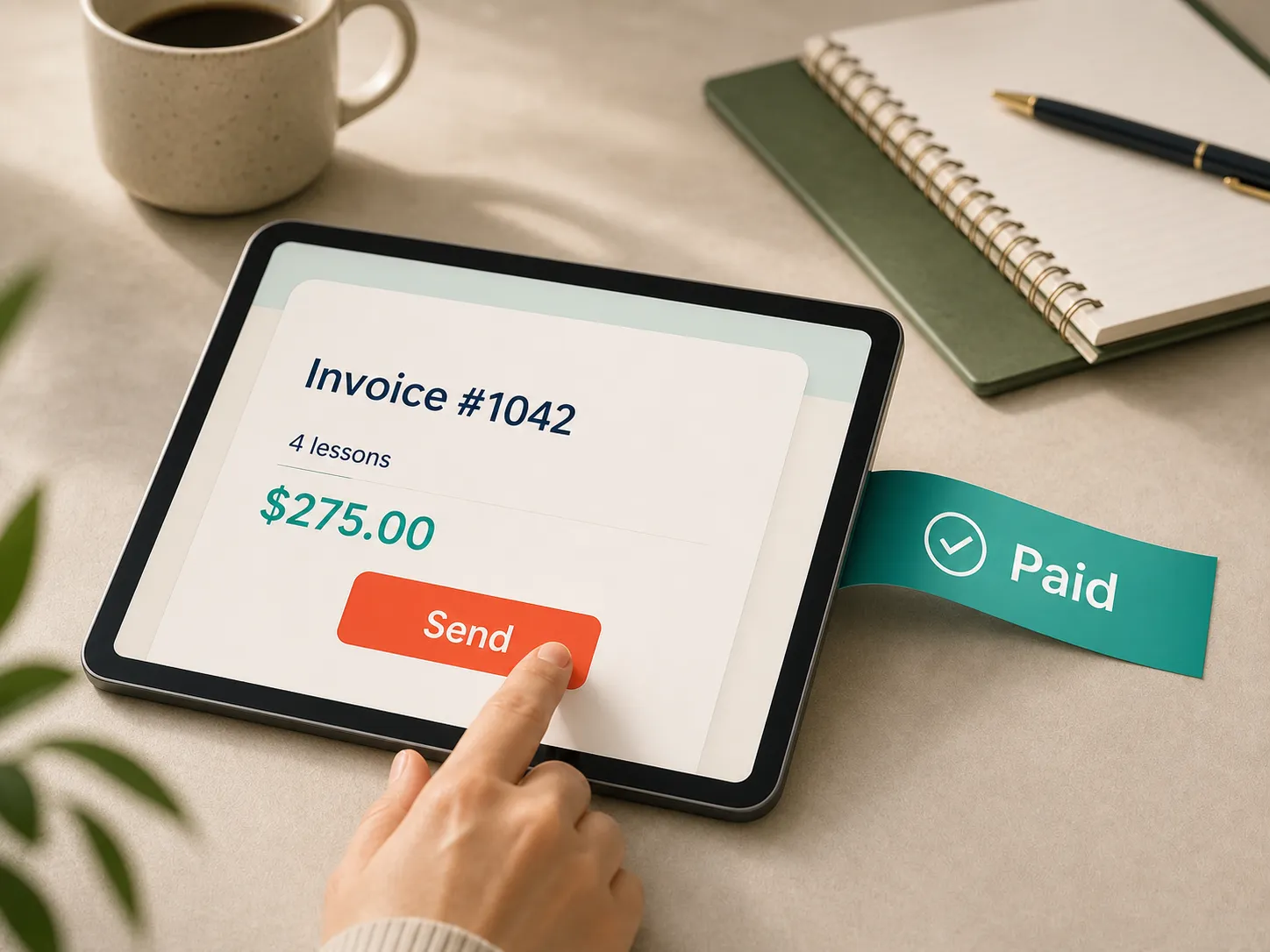 A Prosvita invoice being paid online by a parent